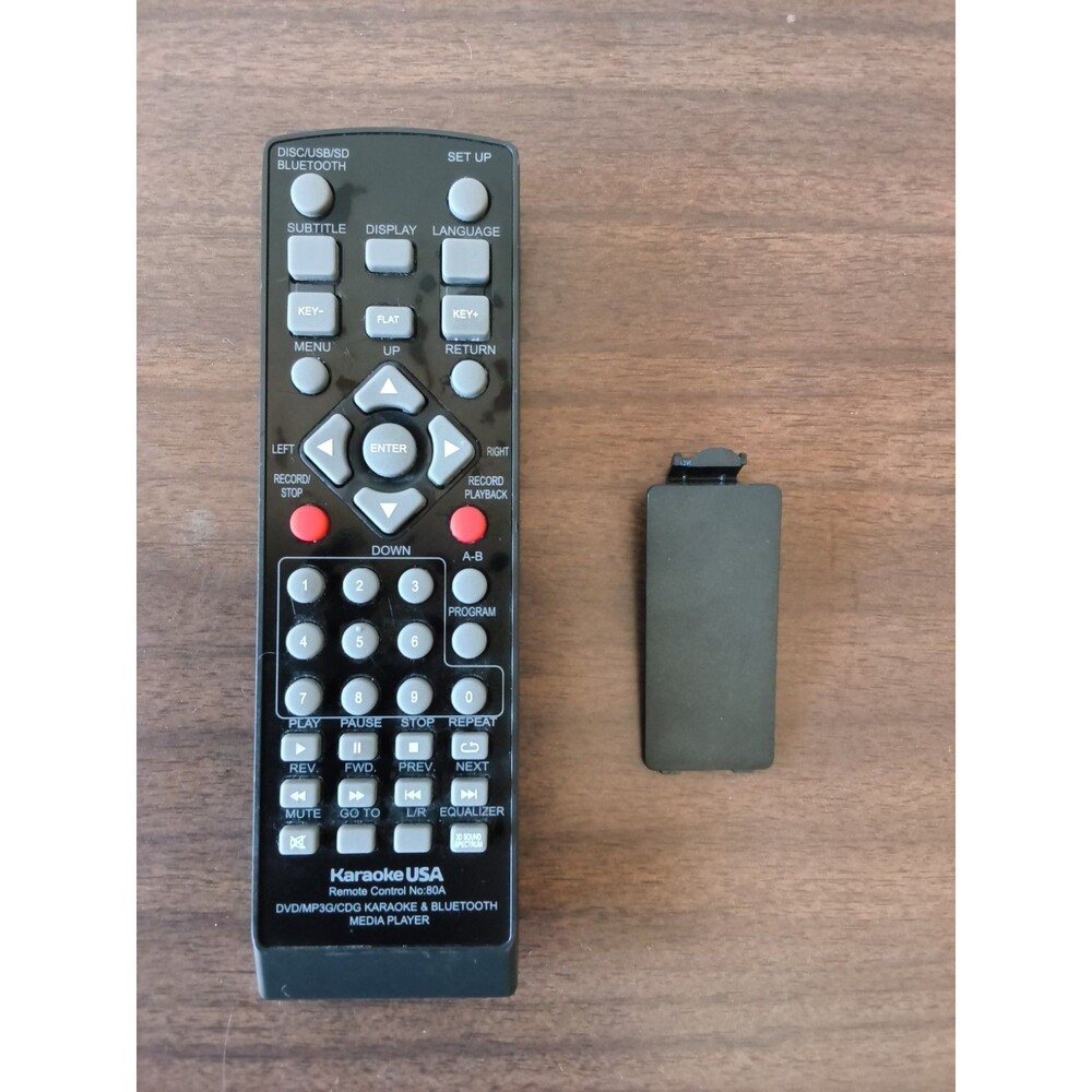 Genuine OEM KARAOKE USA 80A GF829 Remote Control DVD/CDG/MP3G REMOTE ONLY Tested